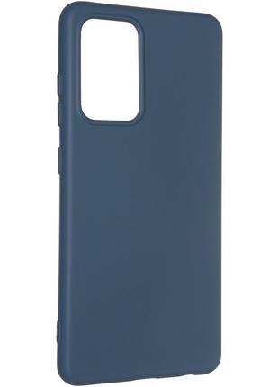 Чехол fiji full soft premium для samsung galaxy a52 (a525) силикон бампер dark blue