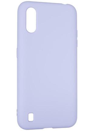Чехол fiji full soft premium для samsung galaxy a01 (a015) силикон бампер violet