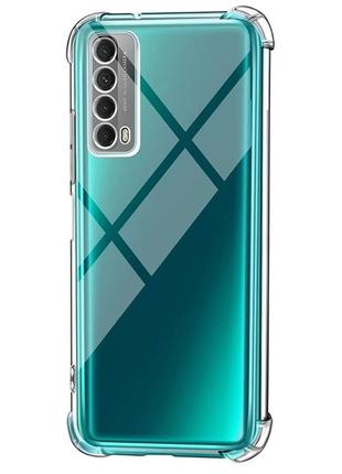 Чехол fiji proof для huawei p smart 2021 бампер с усиленными бортами transparent