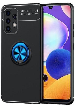 Чехол fiji hold для samsung galaxy a32 (a325) бампер накладка с подставкой black-blue