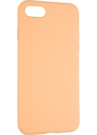 Чехол fiji silicone case для apple iphone se 2022 бампер накладка full soft papaya (без лого)