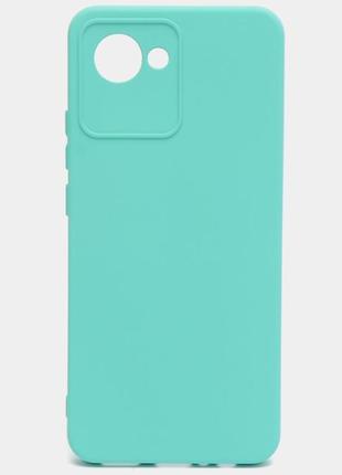 Чехол fiji soft для realme narzo 50i prime (rmx3506) силикон бампер голубой