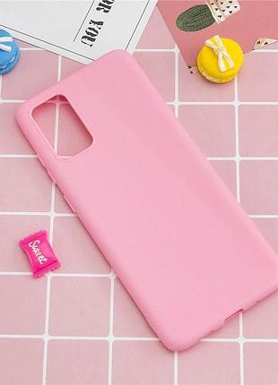 Чехол fiji soft для xiaomi redmi note 10 5g силикон бампер светло-розовый