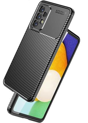 Чехол fiji ultimate carbon для samsung galaxy a53 5g (a536) противоударный бампер черный