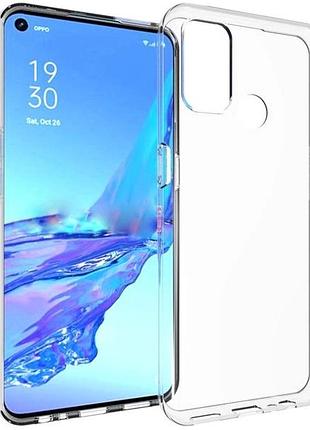 Чехол fiji ultra thin для oppo a53s силикон бампер transparent