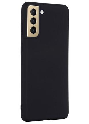 Чехол fiji full soft premium для samsung galaxy s21 fe (g990) противоударный бампер с микрофиброй black