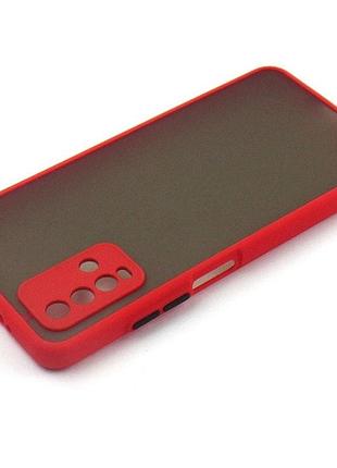 Чехол fiji matt new для xiaomi redmi 9t бампер матовый red