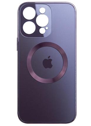 Чохол fiji magsafe для apple iphone 13 pro противоударный бампер з захистом блоку камер фіолетовий1 фото