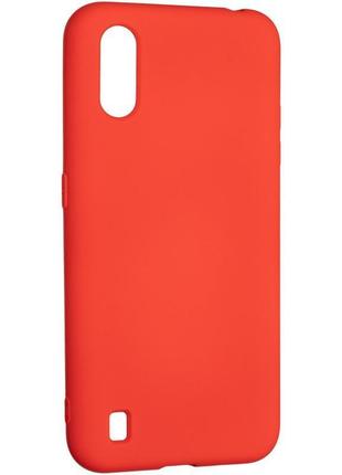 Чехол fiji full soft premium для samsung galaxy a01 (a015) силикон бампер red