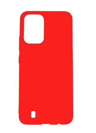 Чехол fiji soft для realme narzo 50i (rmx3235) силикон бампер красный