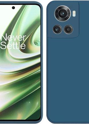 Чехол fiji soft для oneplus 10r силикон бампер темно-синий