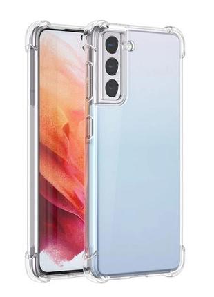 Чехол fiji proof для samsung galaxy s21 (g991) бампер с усиленными бортами transparent