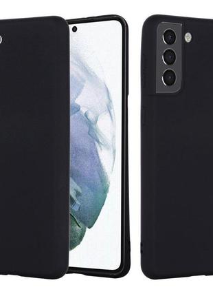 Чехол fiji full soft premium для samsung galaxy s22 plus (s906) противоударный бампер с микрофиброй black