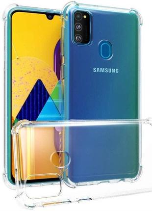 Чохол fiji proof для samsung galaxy m31 (m315) прозорий бампер з посиленими бортами transparent