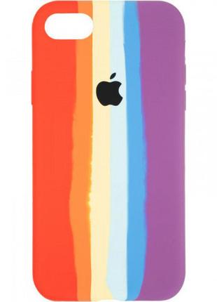 Чехол fiji colorfull для apple iphone se (2020) бампер накладка rainbow