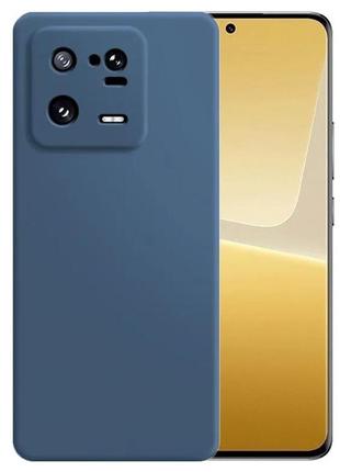Чехол fiji soft для xiaomi 13 pro силикон бампер темно-синий