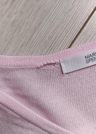 Гарний кардиган / кофта ніжно рожевого кольору marks&spencer / великого розміру5 фото