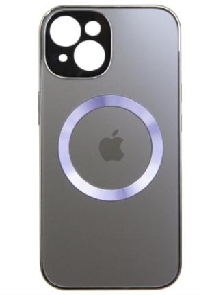Чохол fiji magsafe для apple iphone 14 противоударный бампер з захистом блоку камер графіт