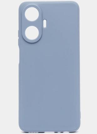 Чехол fiji full soft premium для realme c55 противоударный бампер с микрофиброй grey