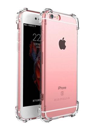 Чехол fiji proof для apple iphone 6 plus / 6s plus бампер с усиленными бортами transparent1 фото