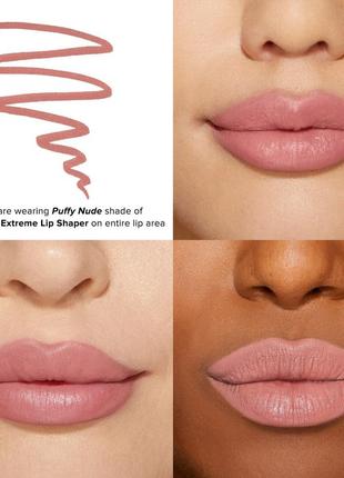 Олівець-помада для об'єму губ too faced lip injection extreme lip shaper plumping lip liner 0.38 г3 фото