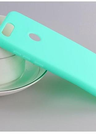 Чехол huawei p smart / enjoy 7s / fig-lx1 / fig-la1 / fig-lx2 силикон soft touch бампер мятно-голубой