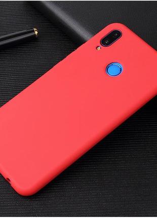 Чохол для honor 10 lite силікон soft touch бампер червоний