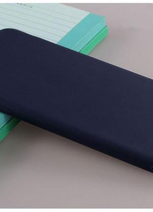 Чехол для apple iphone 8 силикон soft touch бампер темно-синий