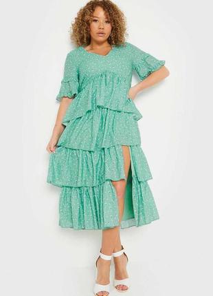 Невероятное платье с разрезом 20/54-56 размера