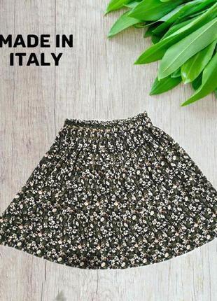 Отличная удобная юбка в мелкий цветочный принт итальянского производителя1 фото