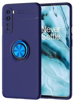 Чехол fiji hold для oneplus nord бампер накладка с подставкой blue