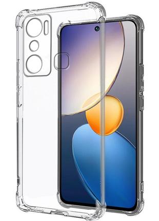 Чехол fiji proof для infinix hot 20i (x665e / x665c) бампер с усиленными бортами transparent