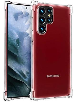 Чехол fiji proof для samsung galaxy s22 ultra (s908) бампер с усиленными бортами transparent