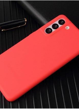 Чехол fiji soft для samsung galaxy s22 plus (s906) силикон бампер красный