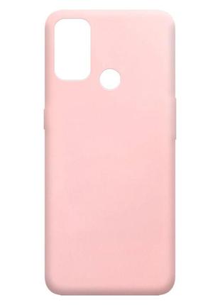 Чехол fiji soft для oppo a53s силикон бампер светло-розовый