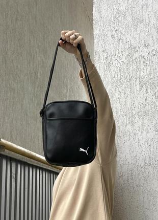 Мессенджер кожаный puma пума сумка брендовая барсетка барсетка кожаная кожаная барсетка на плечо