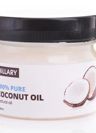 Рафінована кокосова олія hillary 100% pure coconut oil, 100 мл3 фото