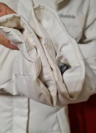 Белый женский пуховик columbia xs2 фото