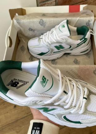 Кроссовки new balance 530 white green9 фото