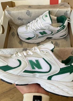 Кроссовки new balance 530 white green4 фото