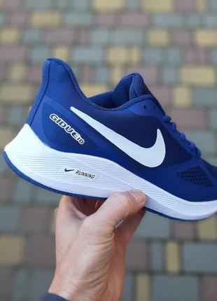 Легкие спортивные кроссовки nike gidue 10 / найк синие для тренировок для бега / демисезонная обувь на весну, лето, осень-зима7 фото