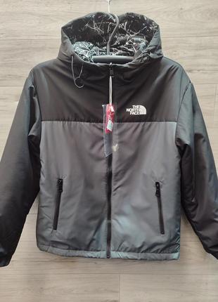 Чоловіча двухстороння куртка на весну the north face