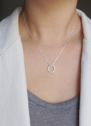 Ожерелье колье ui312 ланцюжок подвеска кольцо карма цепочка прекрасный подарок