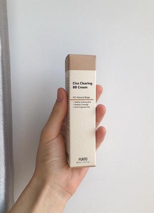 Purito cica clearing bb cream, bb крем з екстрактом центелли, 23 відтінок, пуріто, бб крем1 фото