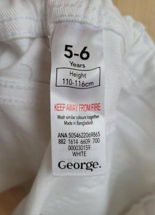 Джинсові шорти george на 5-6 років4 фото