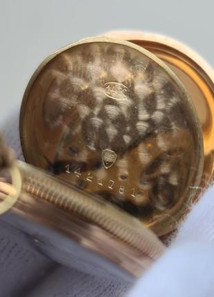 Жіночий золотий карманний годинник eterna золото 14к 585 пр6 фото