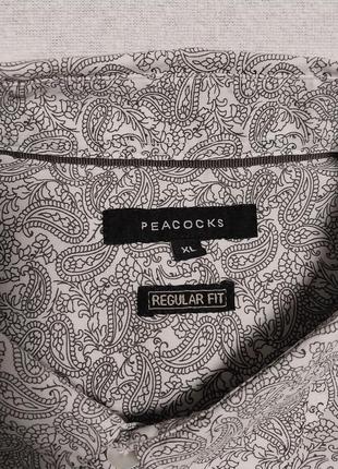 Новая качественная стильная брендовая рубашка peacocks4 фото