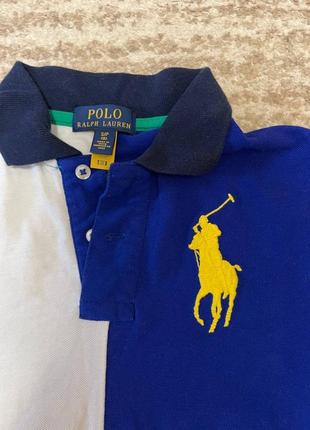 Футболка polo ralph lauren
 6-8 лет детская коттоновая цветная5 фото