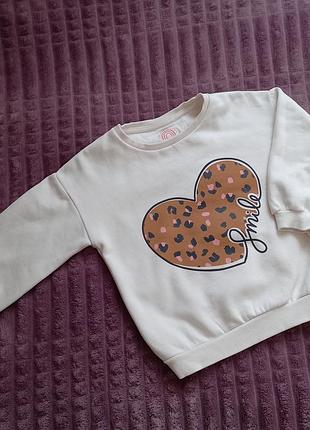 Світшот кофта для дівчинки f&f