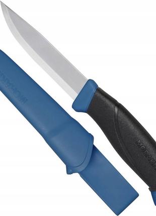 Туристический нож с чехлом morakniv (мора) "companion" navy blue (13164) нержавеющая сталь
